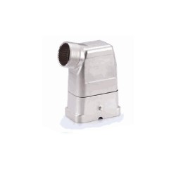 Capot C, Alliage de zinc moulé, acier inoxydable, IP65, Sortie verticale, M25
